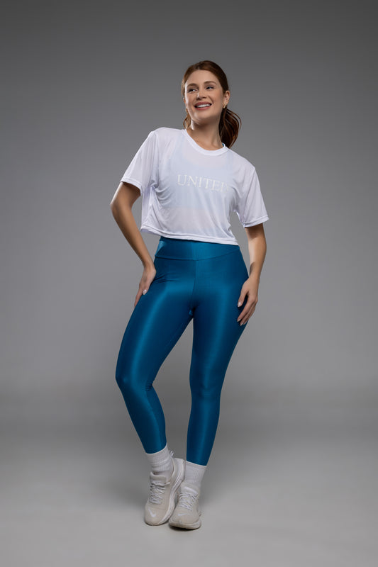 Camiseta cropped Eva branca