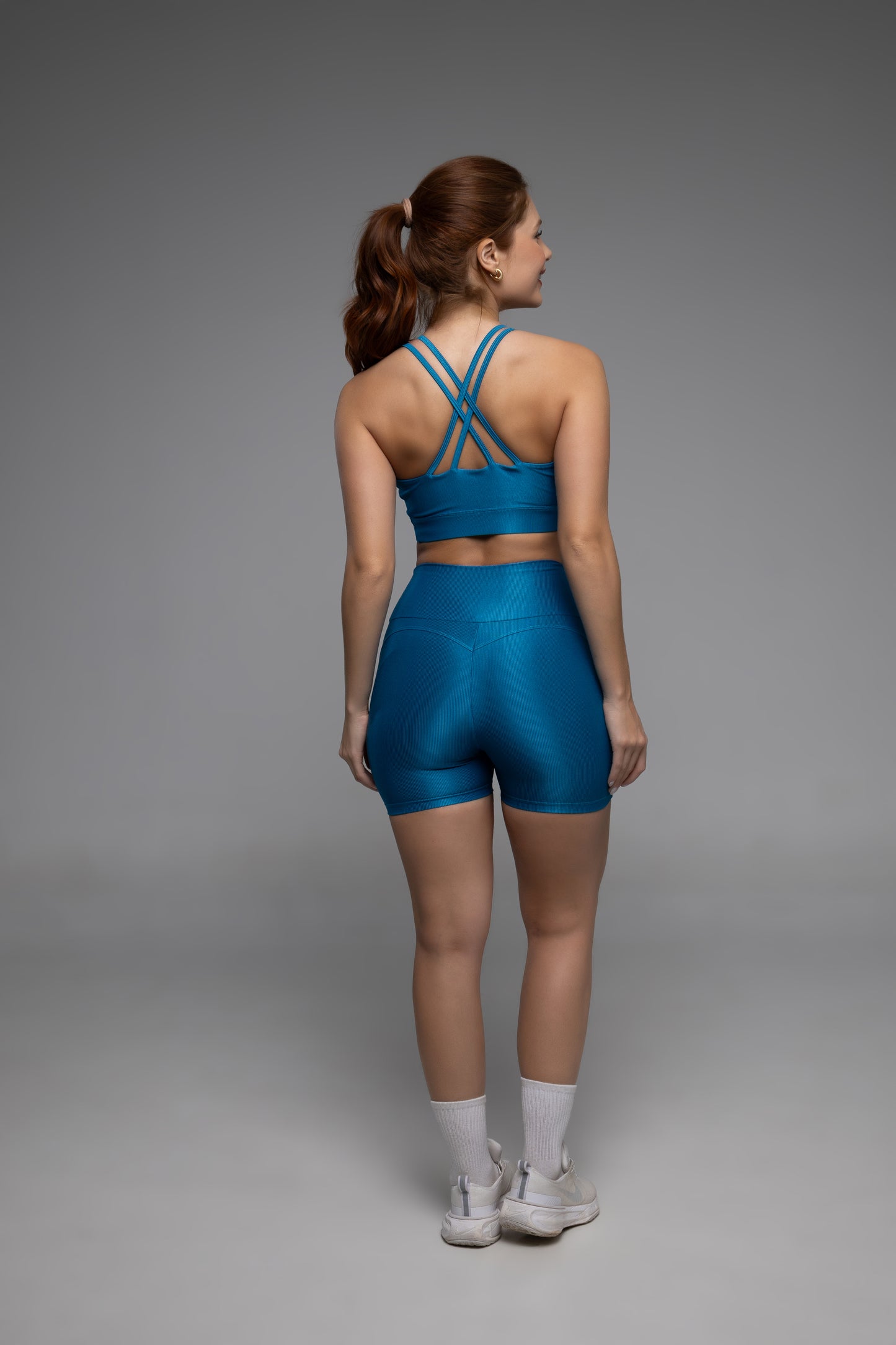 Top Tiras Diana Lumière azul claro