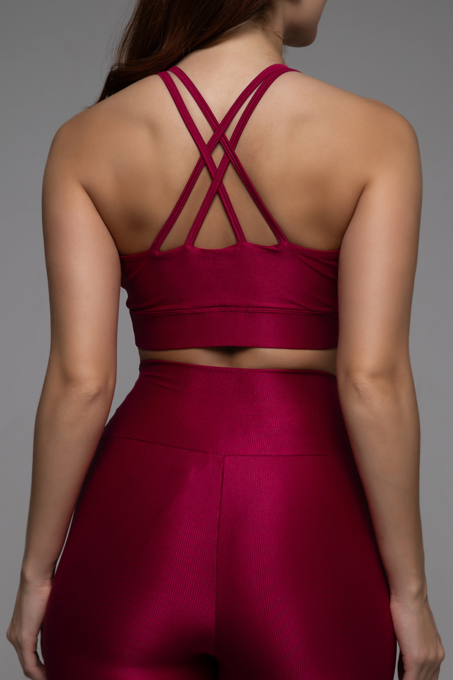 Top Tiras Diana Lumière cereja