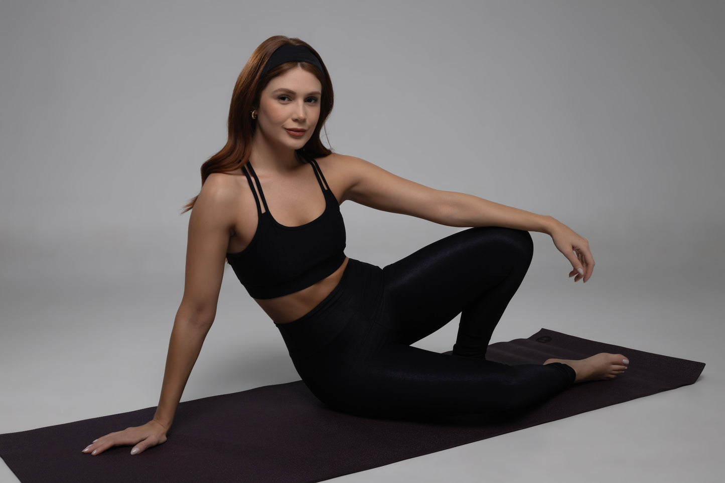 Top Tiras Diana Lumière preto