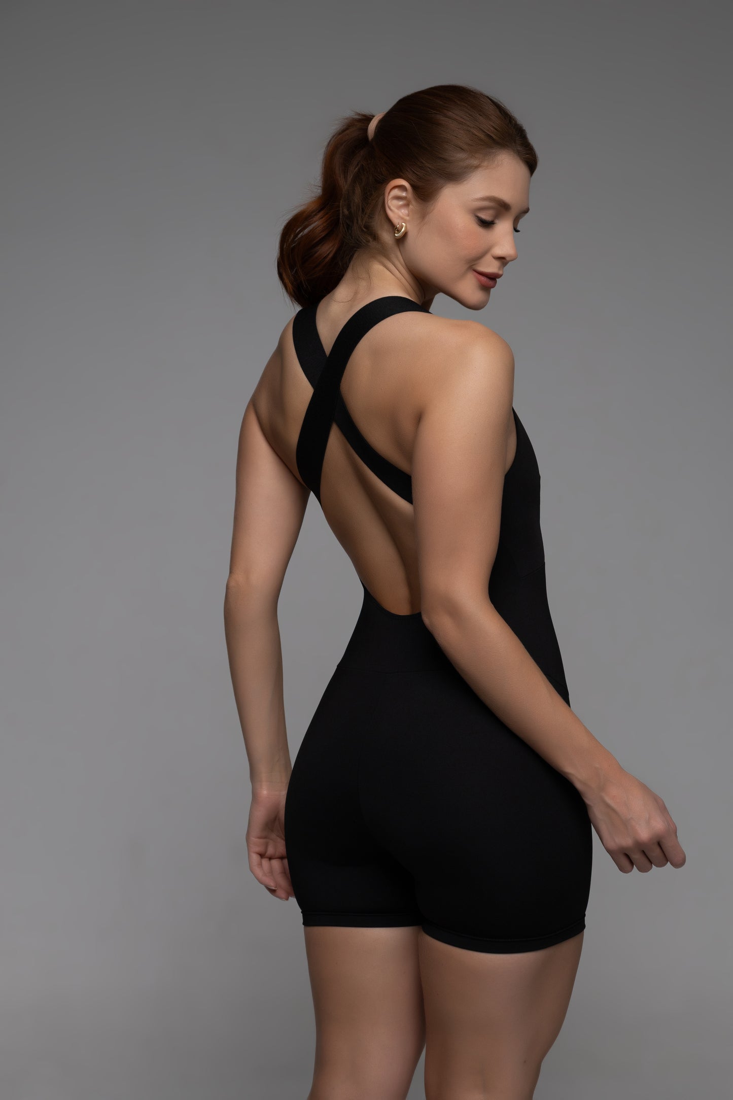 Macaquinho preto fosco alta compressao