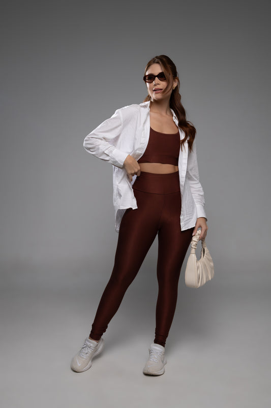 Legging mocha media compressao