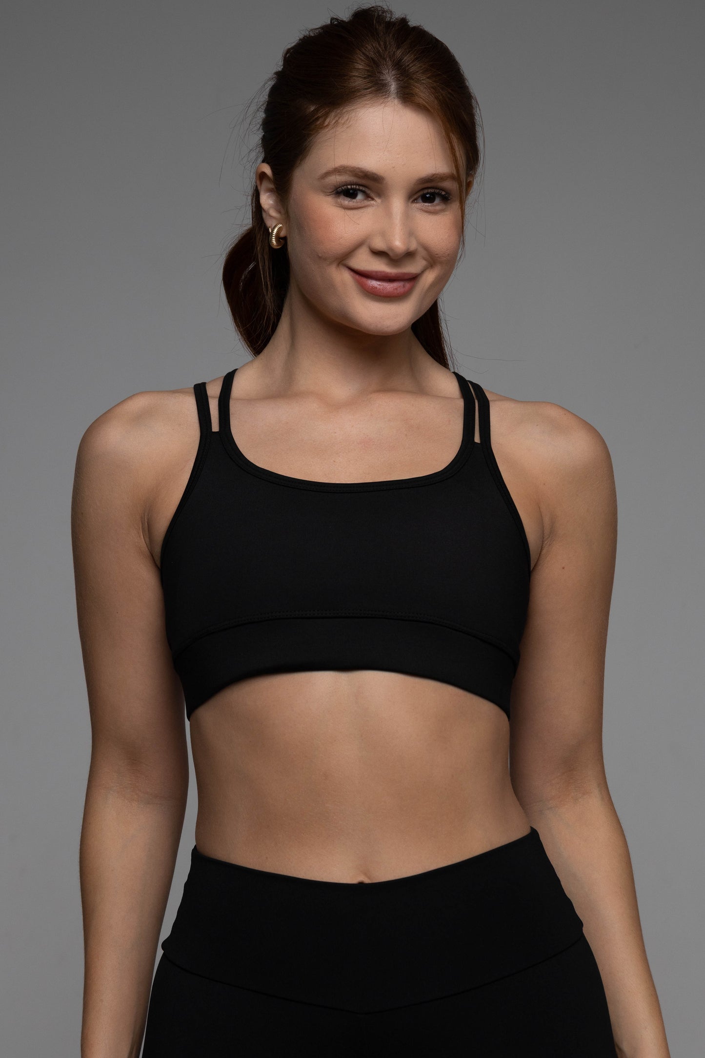 Top Tiras Diana preto