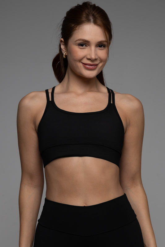 Top Tiras Diana preto