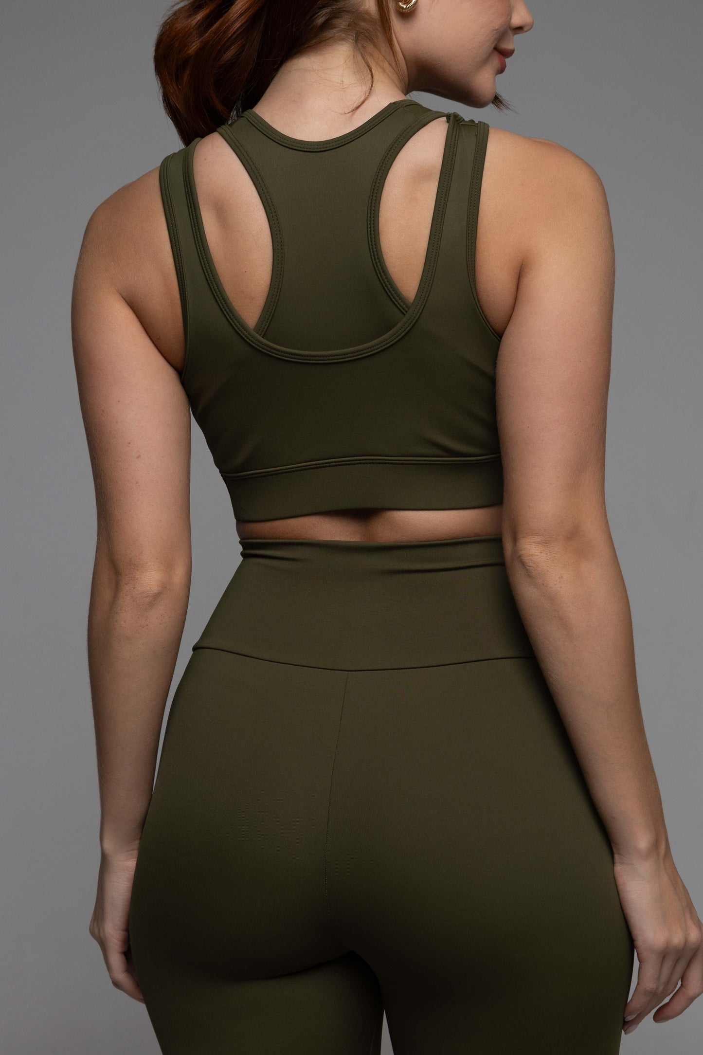 Top Jade duplo verde pantanal