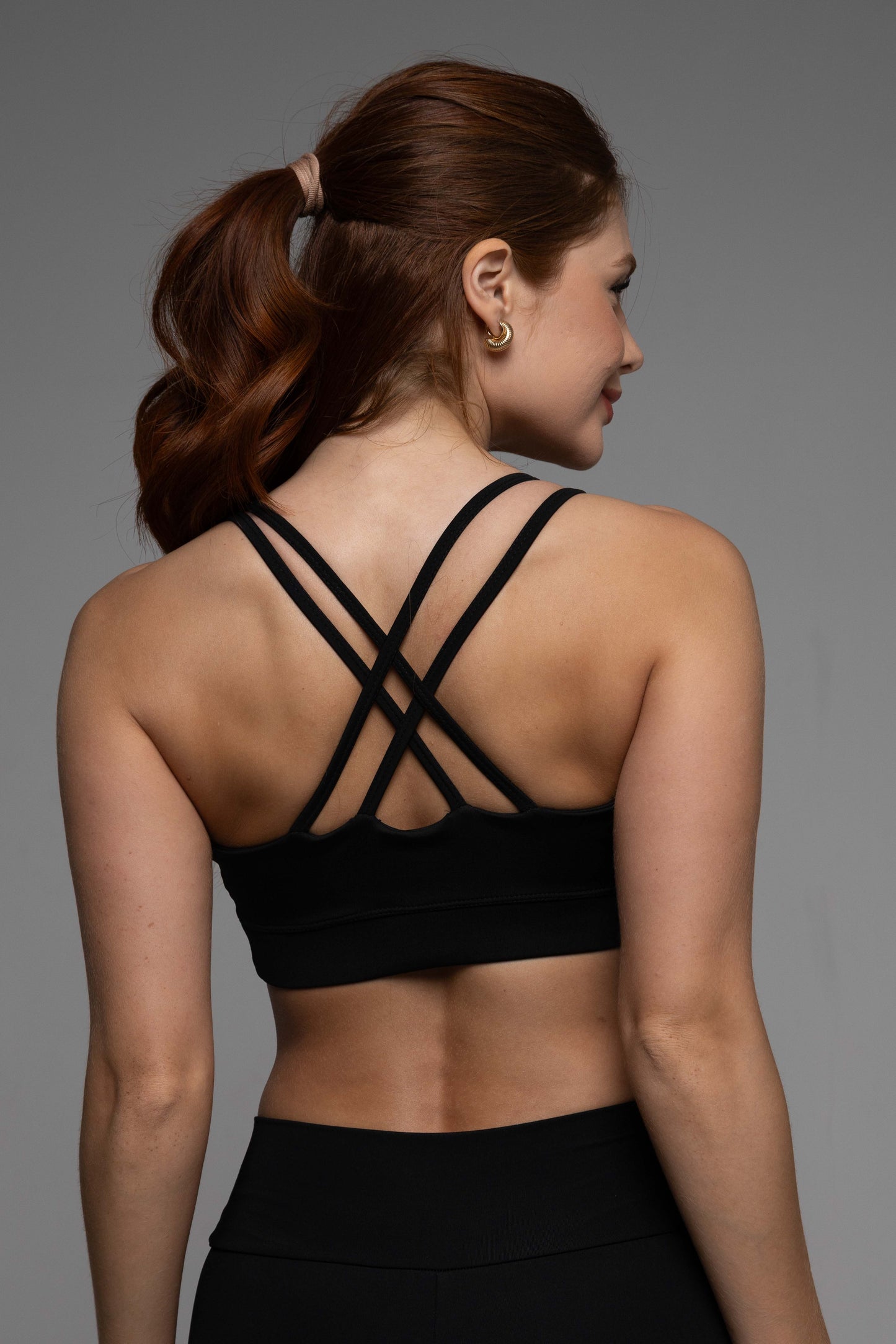 Top Tiras Diana preto